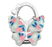 IOEUIWP 1pc portatile farfalla-bowknot borsa da tavolo gancio multifunzione pieghevole donna con fibbia for appendere(Color12)