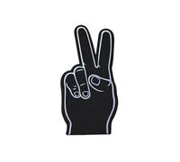 IOEUIWP 2 Dita in Schiuma for gesti della Mano da Cheerleader for Eventi Sportivi, Feste, rumorosi, Fornitura for Tutte Le Occasioni per Eventi Sportivi(Black)