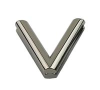 IOEUIWP 2 Pezzi di Chiusura in Metallo con Girevole, a Lettera alla Moda, Fibbie Decorative for Borse Fai da Te, Accessori Ricambio for per Borse in Pelle, Portafogli, Progetto Fai-da-Te(Metal)