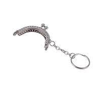 IOEUIWP 2Pc 5CM Portamonete in Metallo con Cornice for Borsa Portachiavi Hardware Chiusura Bacio alla Portafoglio Pochette Cucire Accessori per Borsa a Mano(A)