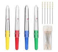 IOEUIWP 4 Pezzi Gomma for Cancellare i Punti Tagliafilo Rimuovi Etichette for Vestiti Ripper for Cuciture for Cucito e Artigianato Rimozione Filo (4 Colori) per lavori di Cucito, bricolage, Fai da Te