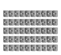 IOEUIWP 50/10 pezzi ganci da parete autoadesivi for orologio con cornice for foto, adesivi trasparenti resistenti, for appendere i chiodi(50pcs white)