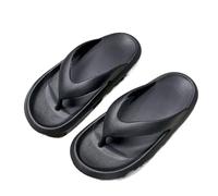 IOEUIWP Classy Flip-Flops, Summer For Beach Couples, Thick-Soled Outer Wear Sandals, Bathroom Bathing Non-Slip Slippers Per interni ed esterni(Black,40-41)