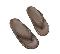 IOEUIWP Classy Flip-Flops, Summer For Beach Couples, Thick-Soled Outer Wear Sandals, Bathroom Bathing Non-Slip Slippers Per interni ed esterni(Chocolate,40-41)