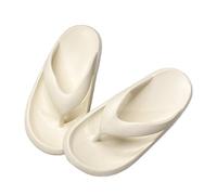 IOEUIWP Classy Flip-Flops, Summer For Beach Couples, Thick-Soled Outer Wear Sandals, Bathroom Bathing Non-Slip Slippers Per interni ed esterni(WHITE,44-45)