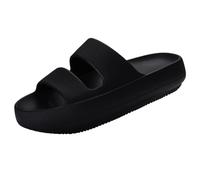 IOEUIWP Cloud Slippers For Women Slides Summer Outdoor Platform Home Shower Beach For Per interni ed esterni(Black,37(23cm))