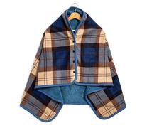 IOEUIWP Coperta in pile indossabile, calda, poncho con bottoni, senza maniche, for donna, mantello avvolgente for un design leggero a quadri per donna e uomo(Color14)