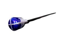 IOEUIWP Creativo Bambini Adulti Re Regina Principe Scettro Cosplay Accessori Fata Bacchetta Magica Festa Costume di Halloween Natale per Halloween(Silver Blue)