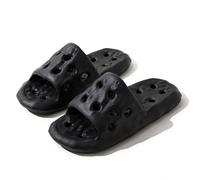 IOEUIWP EVA Slippers - Quick-Dry Bathroom Sandals For Couples, Ultra-Soft Anti-Slip Home Slides With Massage Texture Per interni ed esterni(Black,44-45)