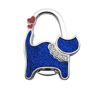 IOEUIWP Gancio for borsa pieghevole unisex a forma di gatto, con strass, for appendere borse, accessori for la casa più sicuri per borse in scrivania, ristorante(Color 5)