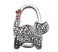 IOEUIWP Gancio for borsa pieghevole unisex a forma di gatto, con strass, for appendere borse, accessori for la casa più sicuri per borse in scrivania, ristorante(Color 8)