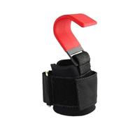 IOEUIWP Impugnature a Gancio for Sollevamento Pesi con Fasce for Polsi, Cinghia for Barra Manuale, Guanti da Palestra for trazioni e Fitness per trazioni, Fitness(1PC-Red)