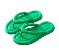 IOEUIWP Infradito da donna con suola morbida in EVA Pantofole spiaggia antiscivolo estiva Ciabatte punta a clip piattaforma spessa Per interni ed esterni(Dark green,36-37)