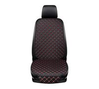 IOEUIWP Leather Car Seat Cover Minimalism Cushion For Single Front Wear-resistant, Four Seasons General(Red)