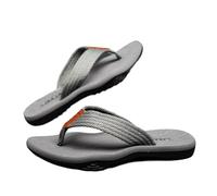 IOEUIWP Men's Flip-Flops Waterproof Non-Slip Soft Sole Comfortable Slip-On Sandals Per interni ed esterni(GRAY,41)