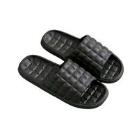 IOEUIWP Pantofole da donna for interni Scarpe basse pavimento Infradito estive antiscivolo Bagno for la casa Donna Confortevole Per interni ed esterni(Black,36-37)