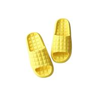 IOEUIWP Pantofole da donna for interni Scarpe basse pavimento Infradito estive antiscivolo Bagno for la casa Donna Confortevole Per interni ed esterni(Yellow,36-37)