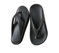 IOEUIWP Pantofole estive da donna Infradito spiaggia antiscivolo con suola spessa for esterni Sandali EVA casa casual unisex Per interni ed esterni(Black,37-38)