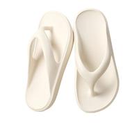 IOEUIWP Pantofole estive da donna Infradito spiaggia antiscivolo con suola spessa for esterni Sandali EVA casa casual unisex Per interni ed esterni(White,43-44)