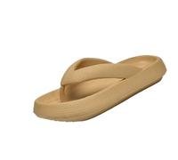 IOEUIWP Sandali leggeri da donna in tinta unita - Infradito casual for coppie for interni ed esterni, comode calzature spiaggia slip-on Per interni ed esterni(Khaki,36-37)