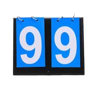 IOEUIWP Segnapunti da Tavolo Ribaltabile a 2 cifre for Pallone Basket per Eventi Sportivi o di intrattenimento(Blue)