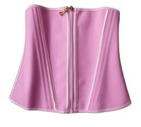 IOEUIWP Shaper for la vita, controllo della pancia, modellante for, contraente, for il corpo dopo parto, con cerniera, fibbia senza cuciture(Pink,L)