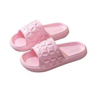 IOEUIWP Summer Couple Bath Slides Unisex, Quiet Soft Sole Non-Slip Odor-Resistant Slippers, Lightweight Comfortable Indoor Per interni ed esterni(Pink,40-41)