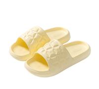 IOEUIWP Summer Couple Bath Slides Unisex, Quiet Soft Sole Non-Slip Odor-Resistant Slippers, Lightweight Comfortable Indoor Per interni ed esterni(Yellow,38-39)