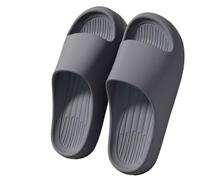IOEUIWP Summer Slippers For Men Women EVA Lightweight Open Toe Quick Dry Home Slides Flat Sandals Beach Couple Shoes Per interni ed esterni(GRAY,40-41)