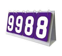 IOEUIWP Tabellone segnapunti Multisport, da Tavolo a 4 cifre, for Partite, Allenatori, competizioni, Calcio, Basket per Eventi Sportivi o di intrattenimento(Purple)