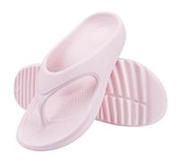 IOEUIWP Women Flat Sandals Slippers Outdoor Non-slip House Unisex Beach Slides Orthopedic Breath Soft Per interni ed esterni(Pink1,39)