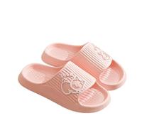 IOEUIWP Women Slippers Thick Platform Non-Slip Home Cat Cartoon Flip Flops Summer Beach Sandals Slides Indoor Shoes Per interni ed esterni(Pink,40-41)