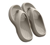 IOEUIWP Women's EVA Thick-Heeled Sandals Anti-Slip Odor-Resistant Outdoor Wearable Flip Flops Comfortable Summer Slippers Per interni ed esterni(Grey,38-39)