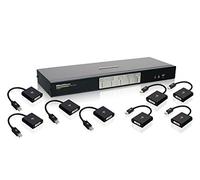 Iogear 2-port HD cavo KVM con adattatori DisplayPort (GCS62HDPKIT) 4 porte