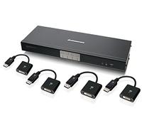 Iogear 2-port HD cavo KVM con adattatori DisplayPort (GCS62HDPKIT) 4 porte
