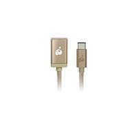 IOGEAR Adattatore di ricarica e sincronizzazione da USB-C a USB di tipo A, oro, G2LU3CAF10-GLD