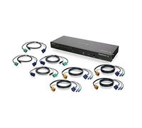 IOGEAR GCS1808IKIT Switch per Keyboard-Video-Mouse (kvm) Montaggio Rack Nero