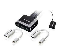 IOGEAR Kit KVM con cavo HD e DisplayPort a 2 porte con audio, GCS62HMDPKIT