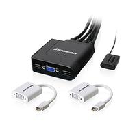 IOGEAR Kit KVM con cavo VGA e Mini DisplayPort a 2 porte con audio, GCS72MDPKIT