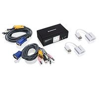 IOGEAR Kit KVMP VGA e Mini DisplayPort a 2 porte con audio e OSD, GCS1802MDPKIT