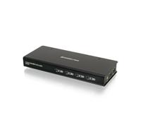 IOGEAR Switch KVM DVI USB a 4 porte con set completo di cavi, (GCS1004)