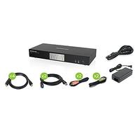 IOGEAR Switch KVMP Dual View a 2 porte 4K con connessione HDMI, hub USB 3.0 e audio (TAA) GCS1942H