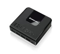 IOGEAR Switch USB 3.0 per 2 PC Commutatore USB 2 in 4 out con Indicatori LED 2 Cavi USB 3.0 Tipo B a Tipo A e Telecomando Compatibile con PC Mac