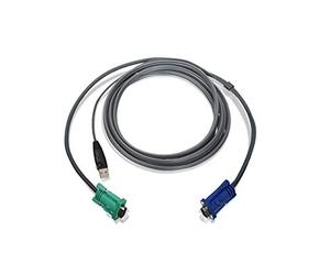 iogear USB KVM Cable 10 Ft cavo per tastiera, video e mouse 3 m Nero