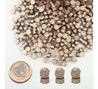 Ioggser, 500 perline ottagonali di ceralacca per timbri in ceralacca, inviti di nozze e feste (oro champagne)