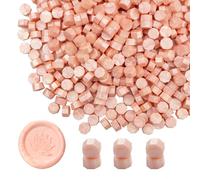 Ioggtser 500 perline per sigilli di cera, per sigilli di cera, per la produzione di sigilli di cera per inviti di nozze e feste (rosa perla)