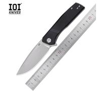 IOI I51684 Coltello pieghevole 14C28N Lama Coltello da caccia ultra affilato Tasca pieghevole Strumento manuale Sopravvivenza EDC Taglio da campeggio