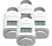 IOIO Termostato elettronico per riscaldamento HT 2000/23, 4 pezzi. | Regolatore di riscaldamento per radiatore, risparmio sui costi di riscaldamento, facile installazione, programmabile