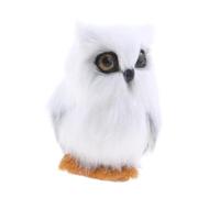 IOIUSKKU Accessorio con simulazione realistica di un modello di gufo con animale artificiale per la casa, il giardino e come regalo. Modello animale artificiale gufo.