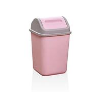 IOIUSKKU Bidone classificato in plastica con Coperchio Battente Home Office Pattumiera per rifiuti Pattumiera Cestino Rettangolare Contenitore per rifiuti con Coperchio, Rosa
